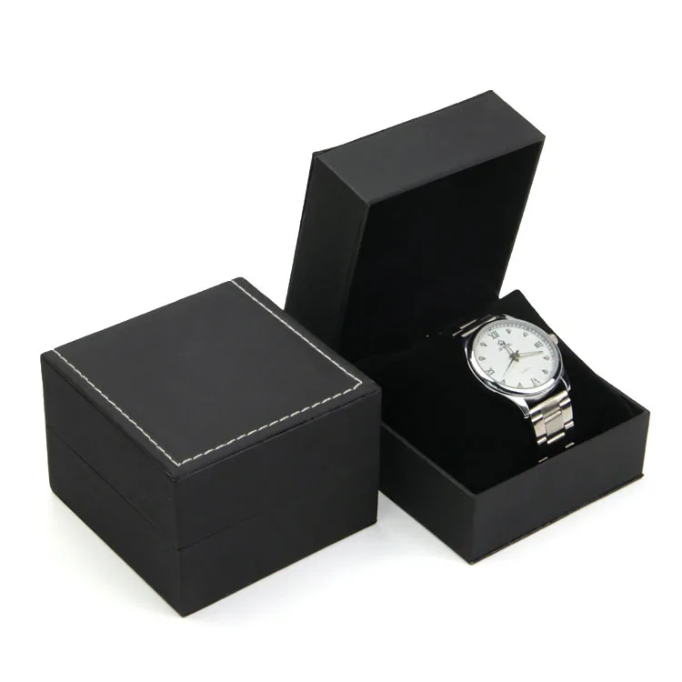 
Factory Direct Sale PU Leather Single Watch Display Watch Box With Pillow 