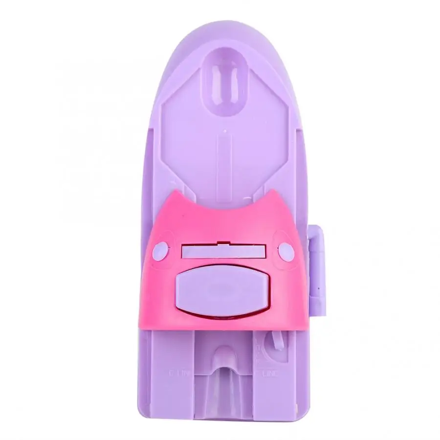 

Manual Finger Nail Printing Machine with 6pcs Metal Stamping Plates Manicure Nail Color Draw Polish Nail Printer Set Tool, Pink