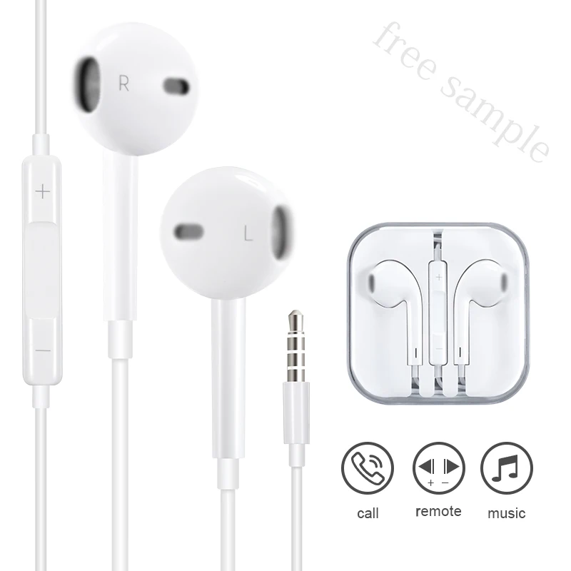 oem professional mobile custom logo headphones mobile phone original earphone
