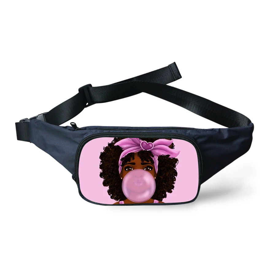 

Melanin Poppin Toddler Girl Fanny Pack Kids Pouch Bag Sports Running Waterproof Waist Bag Women Sling Crossbody Fanny Pack 2021, Customized color