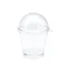 Fill mini fruits and ice cube diy snow globe keychain empty cup keychain