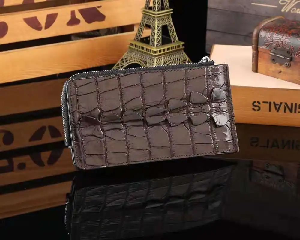 

2021 new arrival luxury Card Holder Genuine Crocodile Leather Wallet for men