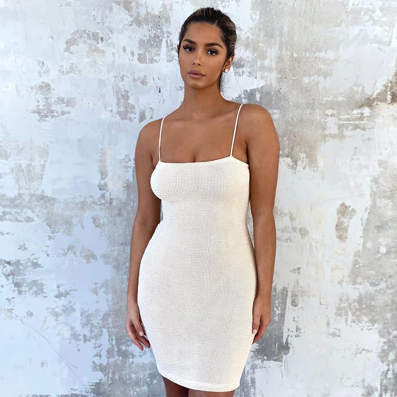 

CuteNOVA A21DS400 Summer New Trendy Nude Color close Halter Sexy Bodycon Dresses Women