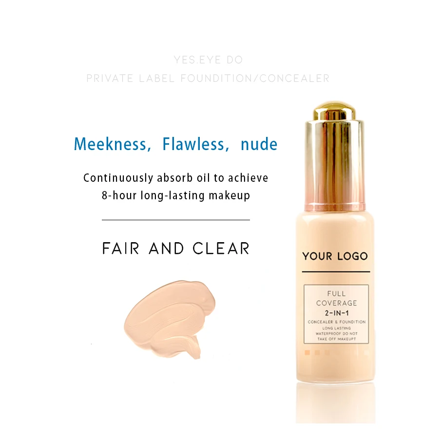 

Private Label Custom Brand Makeup Waterproof Foundation for Face Brighten Skin Glowing New Anti BOX Loose Item Finish, Multi-colors