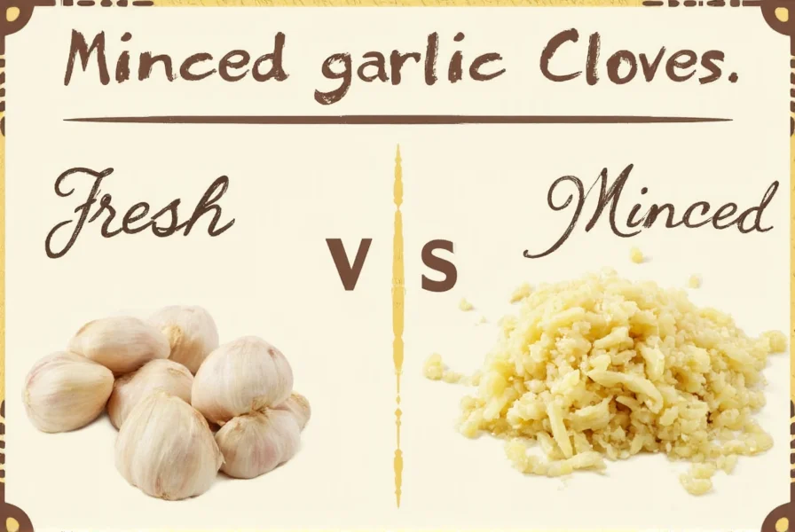 Step-by-step visual guide showing how to mince garlic cloves properly with a chef's knife