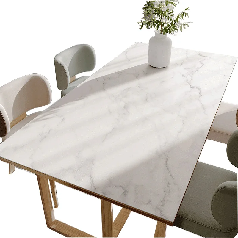 

luxury marble table cloth festival table Decor protector cover custom tablecloth waterproof leather table mat