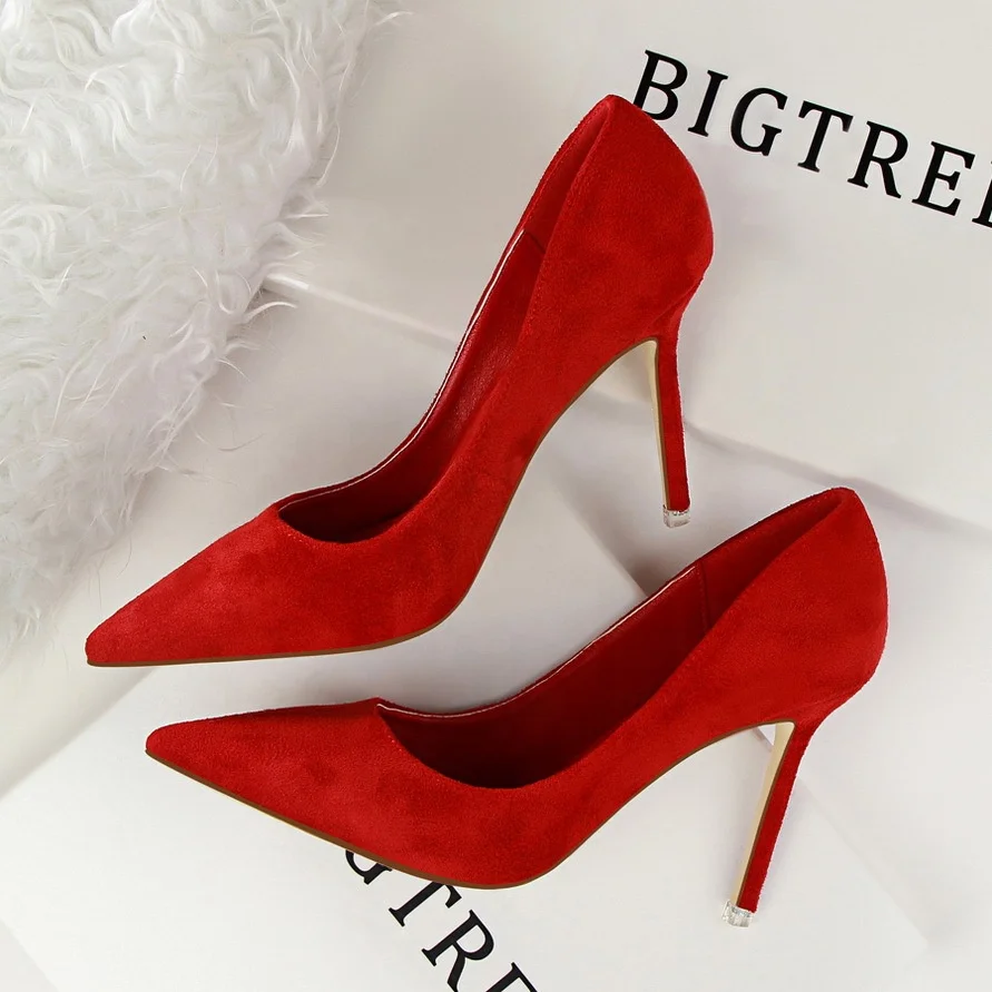 

Women's Fashion High Heels Pumps Stiletto Pointed Toe Party Shoes Rome Sandals Leather Shoes