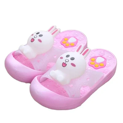 

Latest design PVC children slippers 3D Cartoon Anti-Skid Baby Slippers Sandals for boys and girls