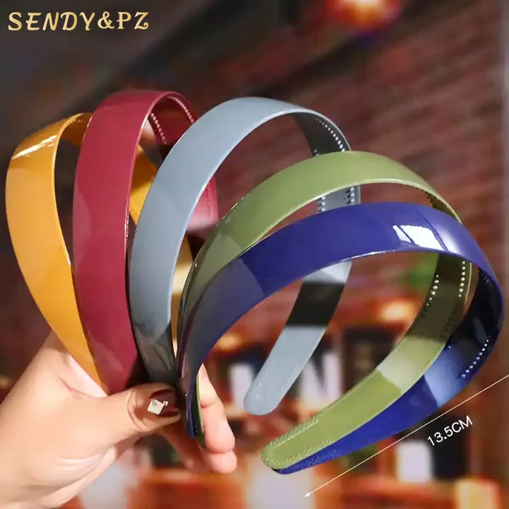 

Korean Version Matte Headband Plastic Hair Hoop Simple Solid Color Headbands For Women 2021