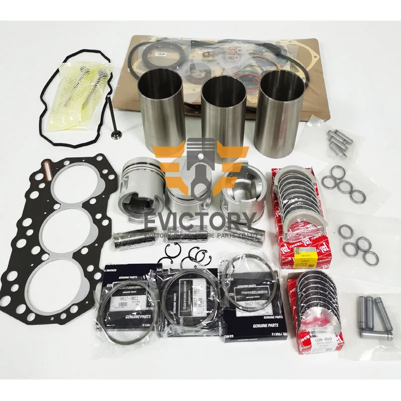 

For Mitsubishi S3Q2T S3Q2 rebuild kit main conrod bearing gasket liner sleeves