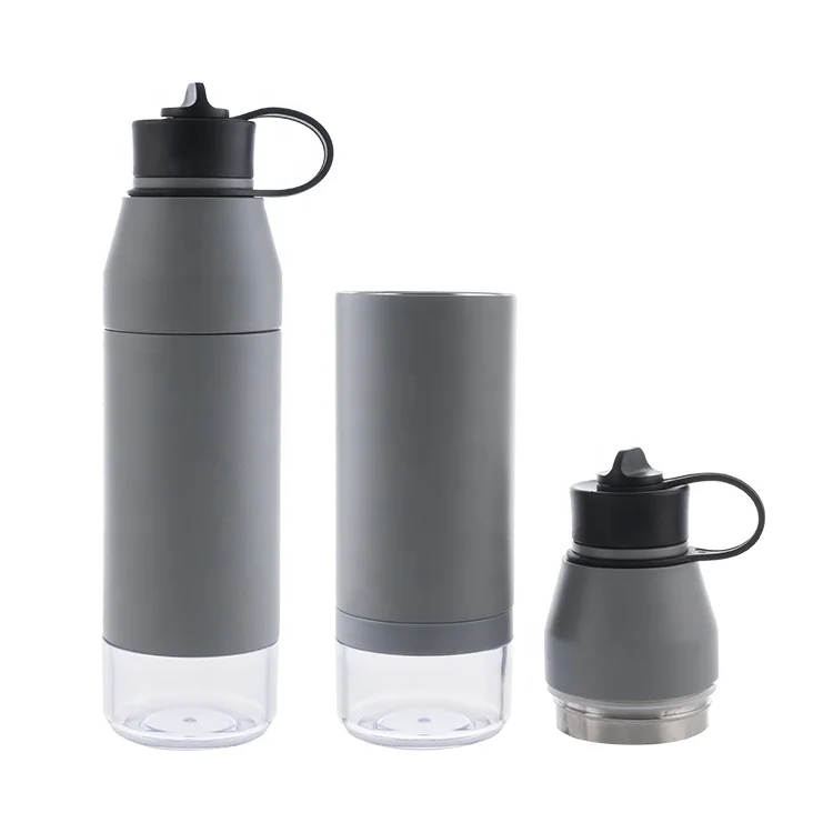 

3in1 eoc self Cleaning Milton Gym Sport Stainless Steel Water Filter Travel Bottle 500ml With Straw, Customized for pantone color