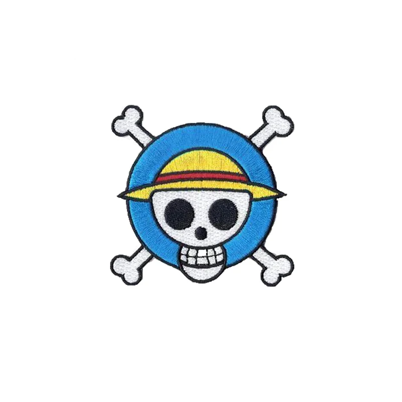

10pcs/lot Cartoon Skull Iron on Embroidered Badge Fabric Applique Custom Embroidery Patches for Clothing Jackets Hats