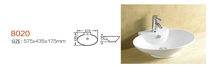 Bathroom or hotel use ceramic decorate art wash sink and basin