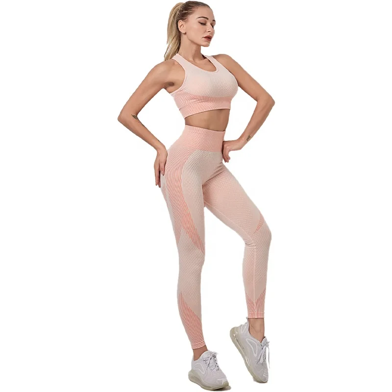 

wholesale seamless woman leggings set woman yoga wear, As picture