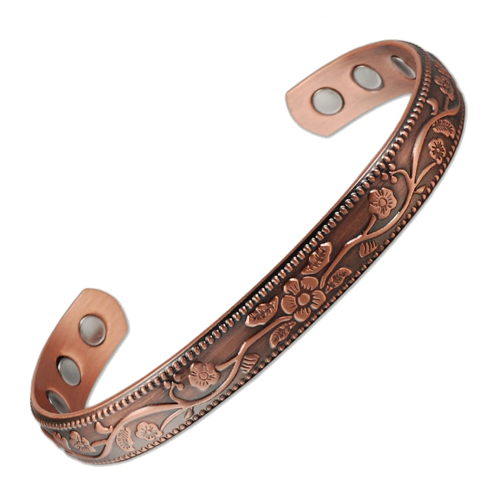

Energinox can custom logo bio health magnetic copper bangle bracelet, As photo or customized