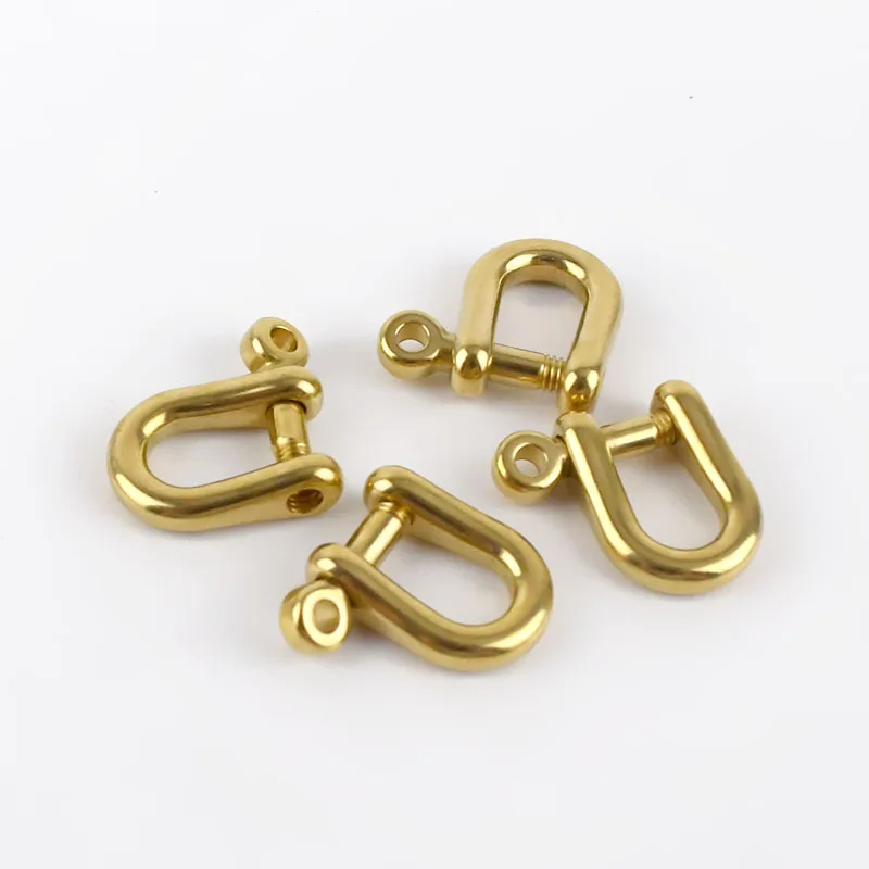 

Meetee F1-45 6mm U-shaped Brass Horseshoe Buckle Detachable Screws Alloy Connector Bag Buckles for Handbag Handle