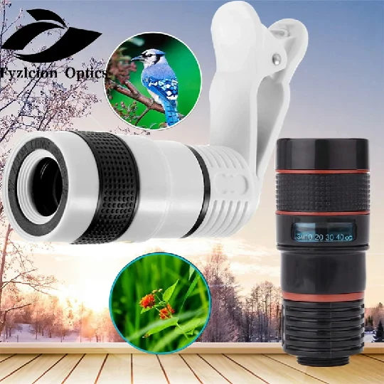 

High Quality Monocular 8x Optical Zoom Mobile Phone Telescope Lens HD Telescope Camera Lens For Universal Mobile iPhone HTC