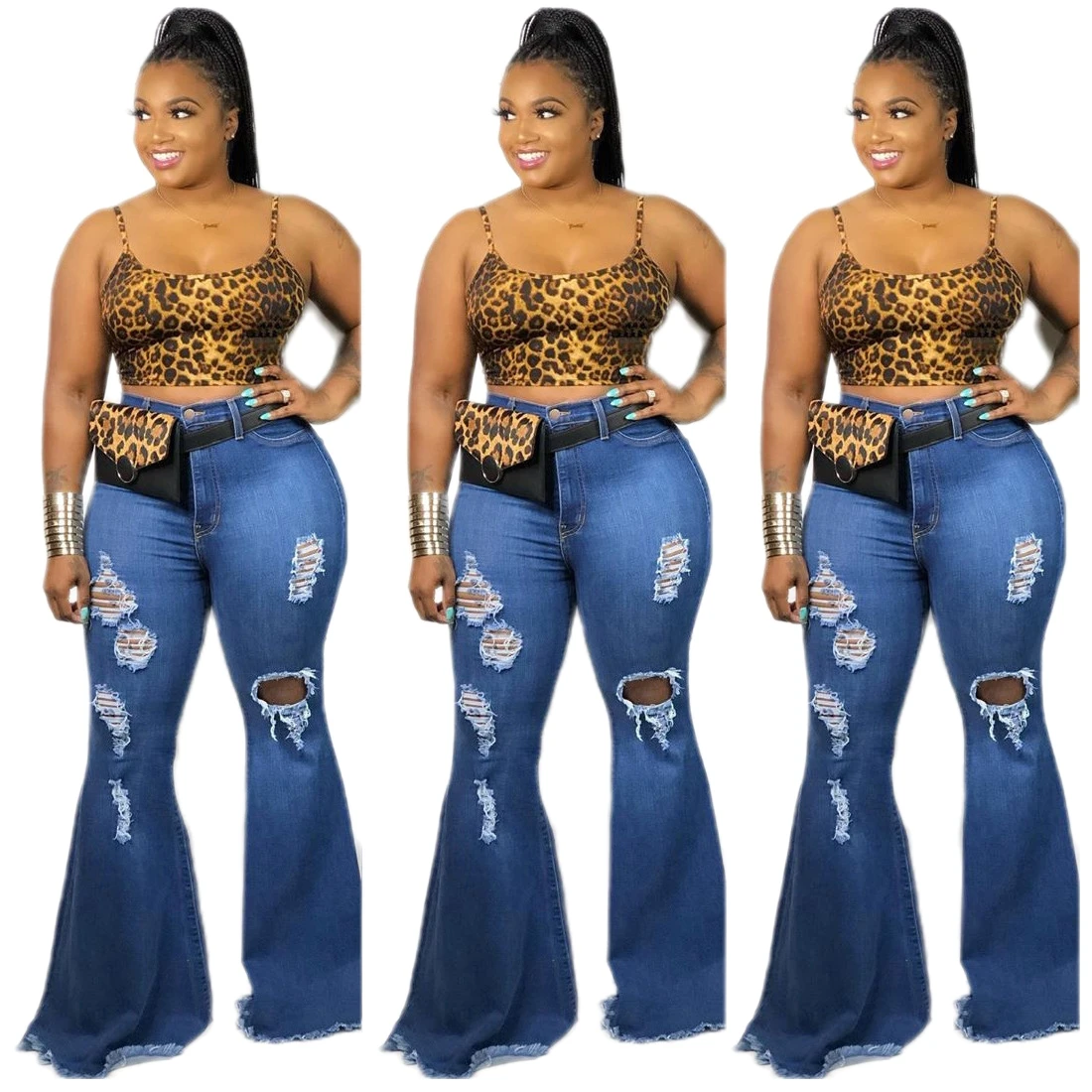 

Sale Chemical Wash L36 Size Waterproof Feature Women's Jeans