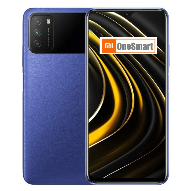 

EEA EU Global Version Xiaomi POCO M3 celularesxiaomi 4GB 64GB 128GB 6000mAh Battery 6.53 inch MIUI 12 Android 10 mobile phones, Blue/black