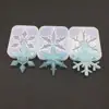 S185 christmas ornaments moulds snowflake pendant silicone mold for decoration