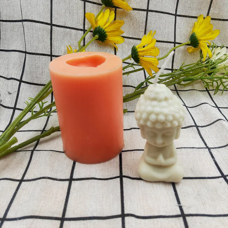 

B-1065 Buddha Silicone Candle Mold Aromatherapy Candle Mould DIY 3D Craftwork for Home Office Decor, Stocked