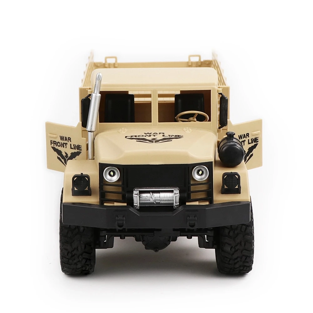 JJRC Q63 2.4Gz 1/16 RC Car 6WD RC Off-Road Military Truck Crawler RC Car Brush Motor Remote Control Toys Cars
