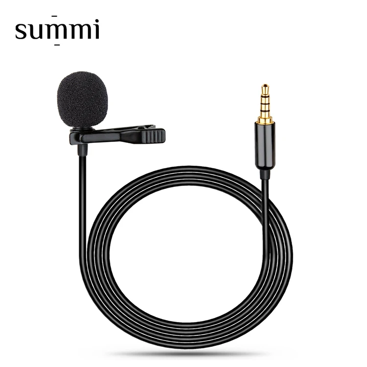 

Tie Clip Microphone professional Wired lavalier microfone for News Broadcasting Speaking mic SUL-611