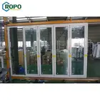Chất Lượng Cao Nhiều Lớp Low-E K&iacute;nh B&ecirc;n Ngo&agrave;i Nh&ocirc;m Bi Gấp Patio Mảnh Ph&aacute;p Thiết Kế Kh&ocirc;ng Thấm Nước Cửa Với đức Phần Cứng