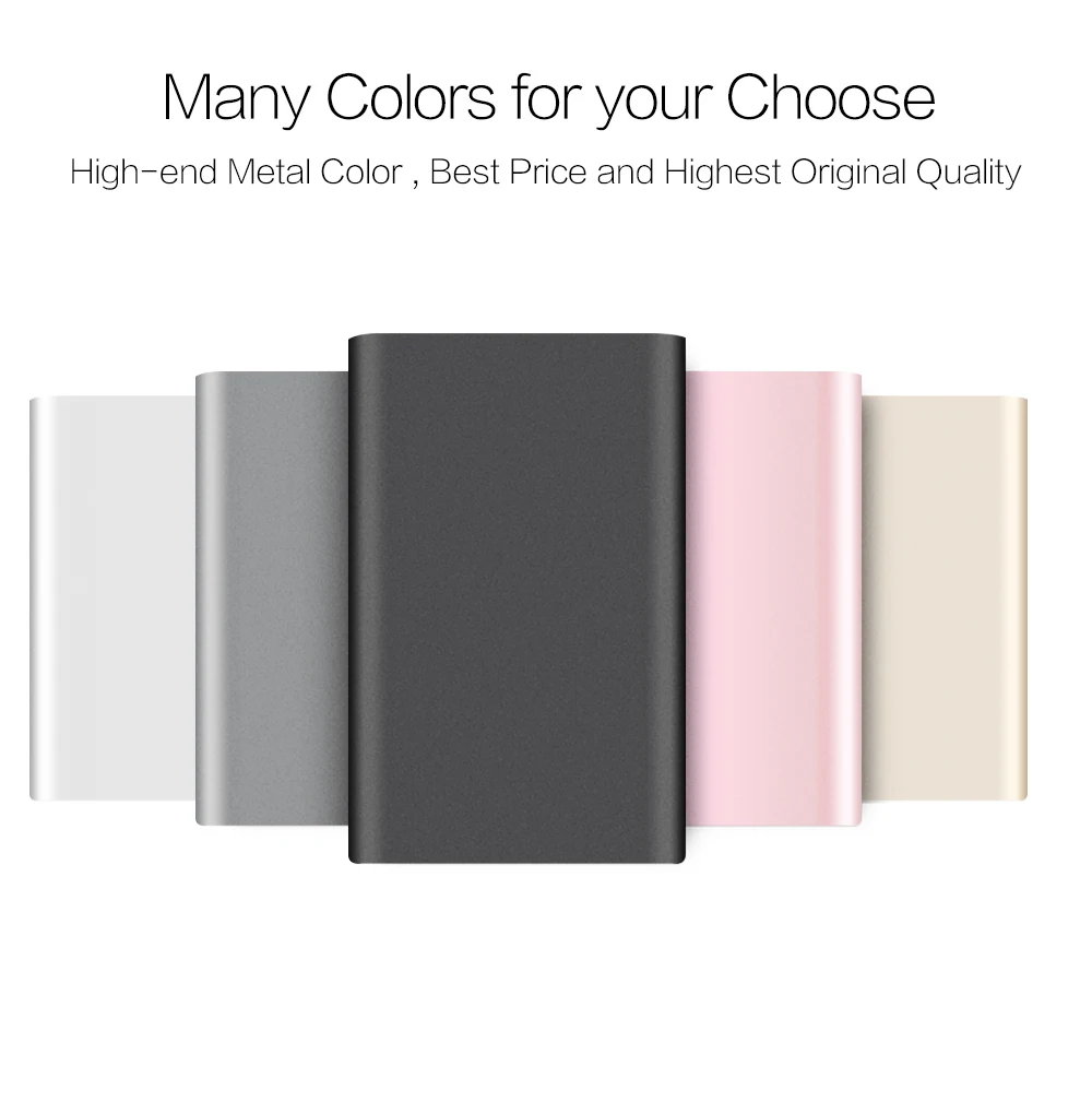 Metal Shell Mobile Phone charger Ultra Slim Double USB Power Bank Light 4000mah Power Banks - ANKUX.COM