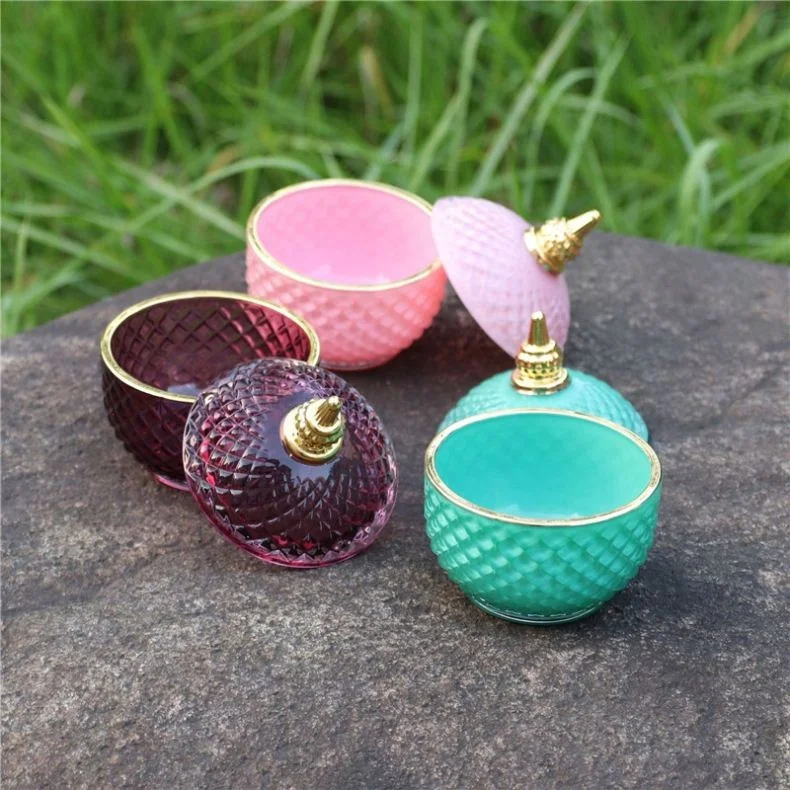 

Exquisite Kitchen Gadget Food Storage Candy Container Decoration Ceramic Jar Home Goods Glass Jars With Gold Decal Jhcentury