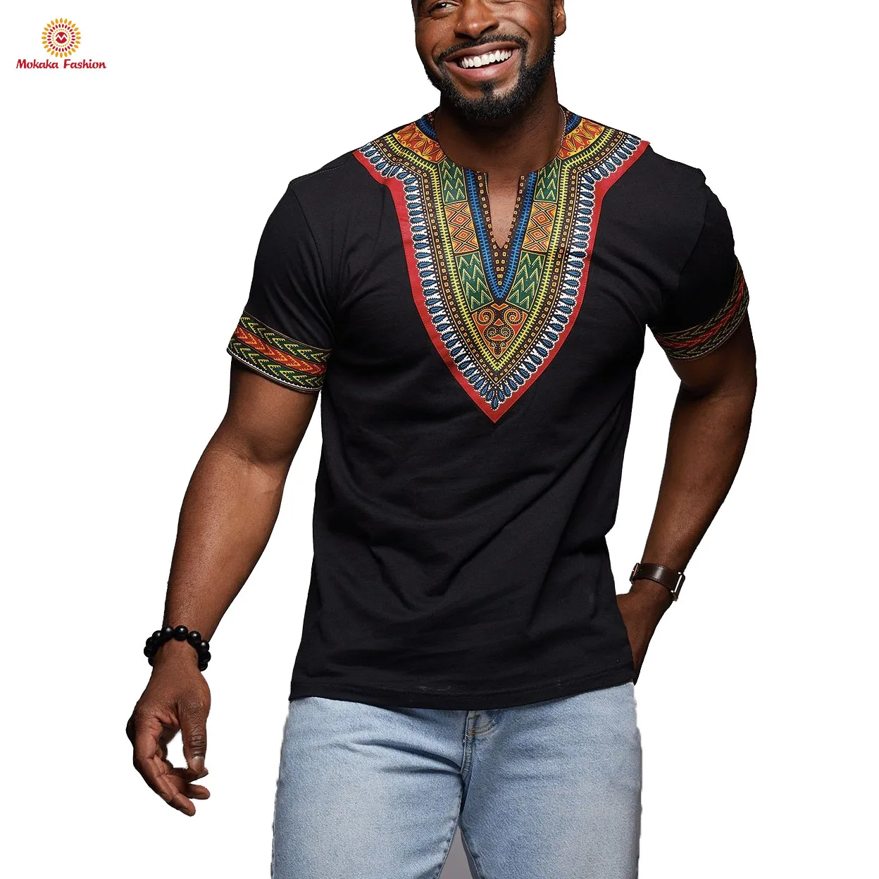 Custom African Men Wax Dashiki Kitenge Designs Short Sleeve Summer ...