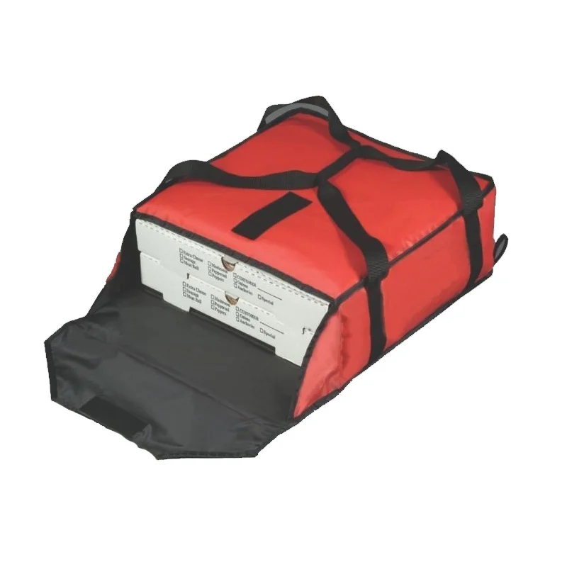 

New Product Multi-function Thermal Pizza Delivery Bag Keep Food Warm., Red