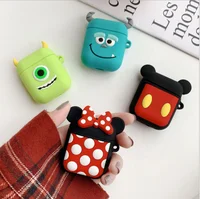 

DIHAO Cute Cartoon Patterns Protective Cover For Apple for Airpod Wireless Earphone Anti-fall Silicone Cover Case