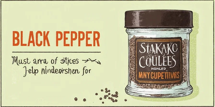 Nutritional breakdown of black pepper per 100g