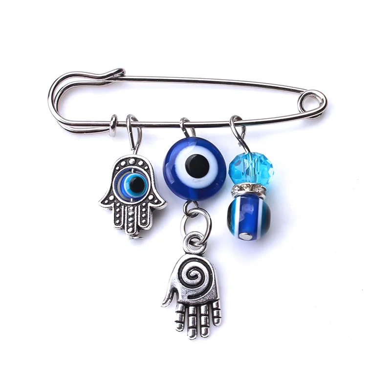 

Creative Antique Silver Tree of Life Owl Evil Eyes Hamsa Hand Pendant Dress Brooch Pins