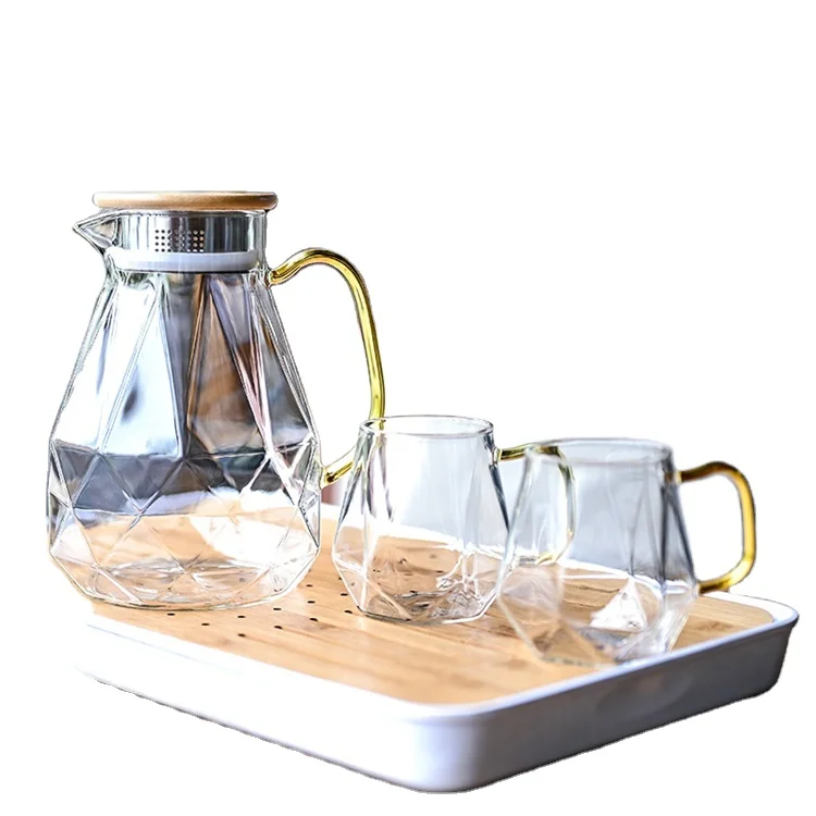 

eco friendly custom clear hot and cold glass water jug