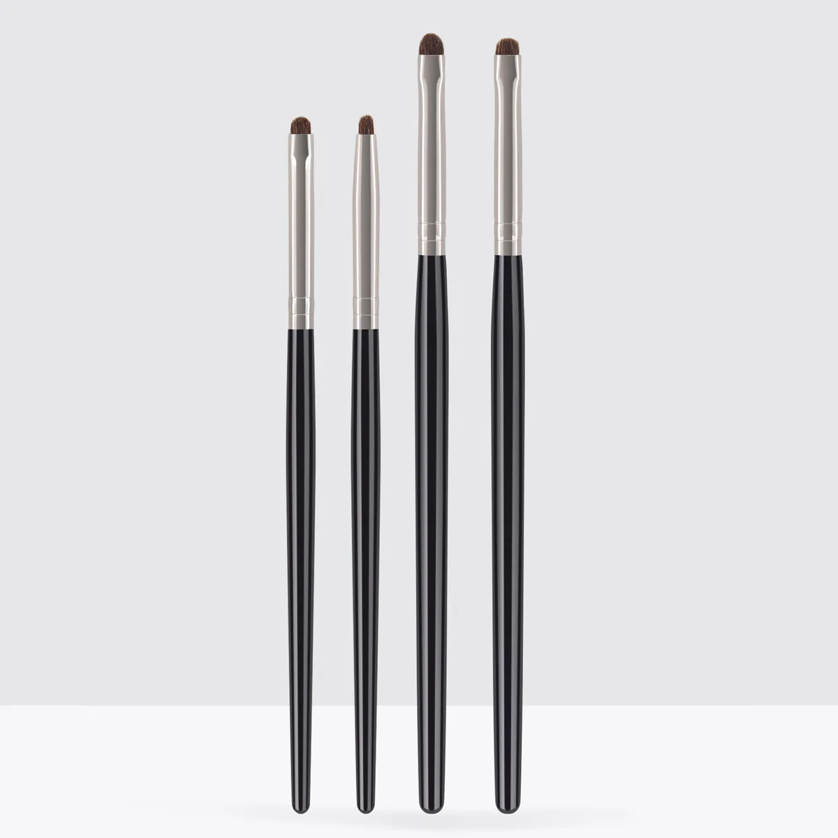 

HMU 4pcs Natural Pony Hair Makeup Eyeshadow Brushes Private Label