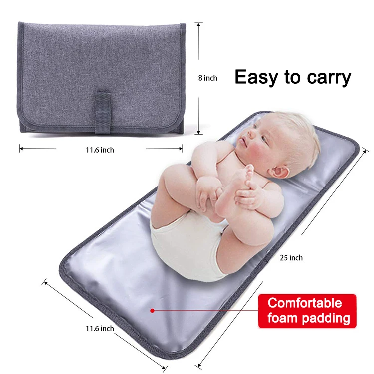 
Portable Changing Pad, Lightweight Travel Station Kit for Baby Diapering, Baby Diaper Changing Mat 