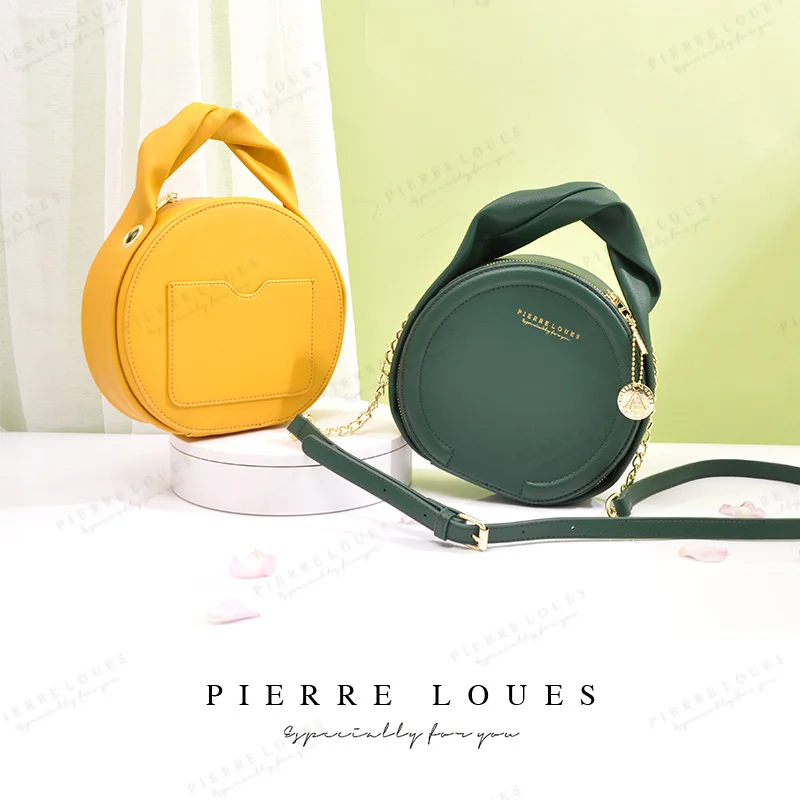 

Pierre Loues 2021 New Design Fashion Women Handbag Sling Bag For Female Ladies Shoulder Bag Solid Simple Soft Handle Bags