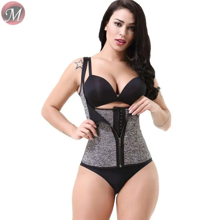 

D95984 best design neoprene sport vest ultra sweat tummy control women slimming latex waist abdominal corset