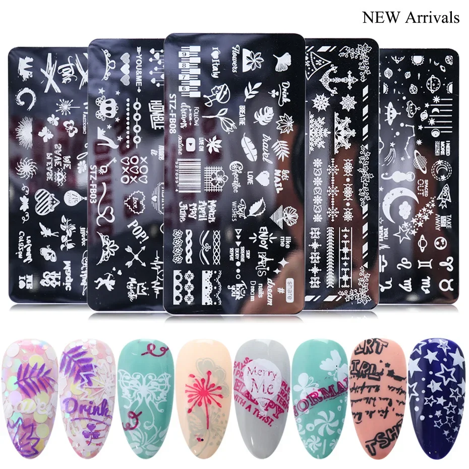 

TSZS Wholesale Nail Stamping Plate Designer Private Label Winter Snowflakes Holiday Christmas Stamping Nail Art Plates