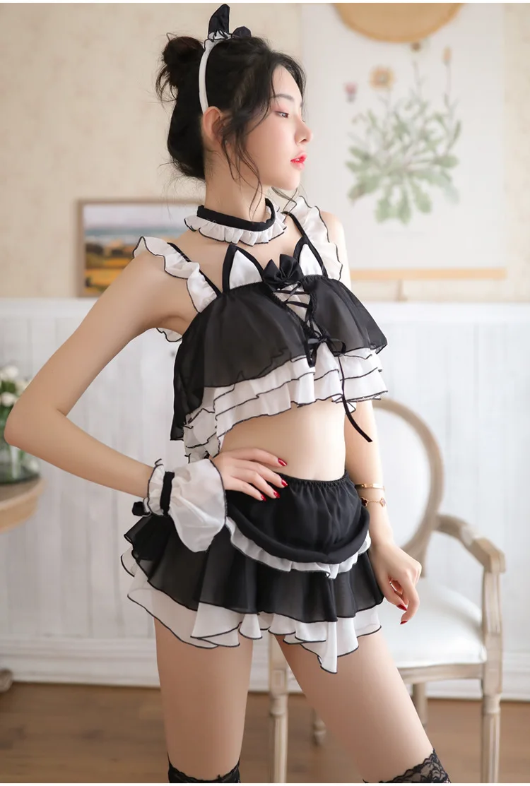 750px x 1113px - Sexy Costume Babydoll Dress Cosplay Cute Cat Maid Sexy Underwear Set  Chiffon Temptation Erotic Lingerie Products - Buy Sexy Costume Babydoll  Dress,Cute Cat Maid Sexy Underwear Set,Sweet Girls Temptation Lingerie  Product on