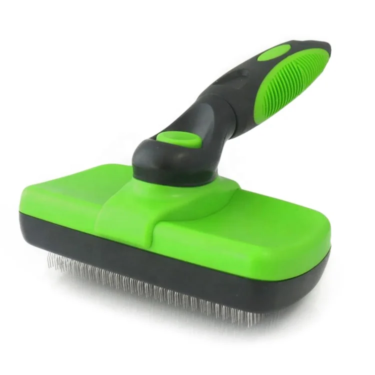 Pet Self Cleaning Slicker Dog Brush and Cat hair Brush deshedding grooming tool Easy to Clean