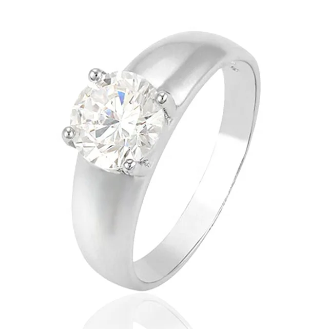 10125 xuping elegant white single stone ring diamond ring designs for women+stone ring