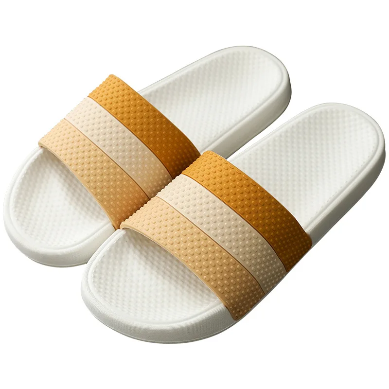 

Wholesale Home Comfortable Slippers Women Summer Indoor Striped Slippers, As picture