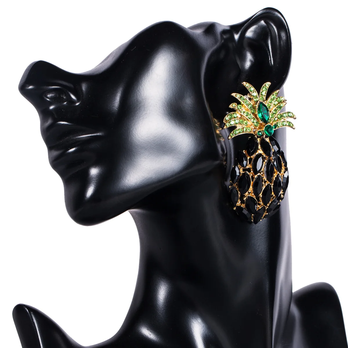 

Fashion Colorful Diamond Crystal Pineapple Earrings Fashion Girl Summer Earrings
