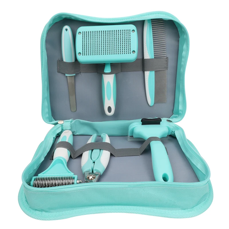 

Pet cleaning grooming products cat grooming tool kit dog pet brush set luxury pet grooming kit