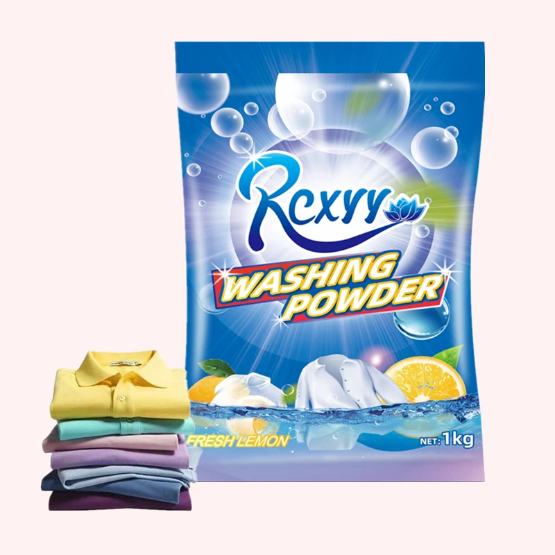 

New Arrival Product Laundry Household Lemon Fragrance Detergent Keep Clothes Bright Removal Stain Washing Powder