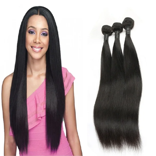 

A good deal packet virgin mink human hair bundles extension, new product Brazilian straight cuticle aligned hair weave