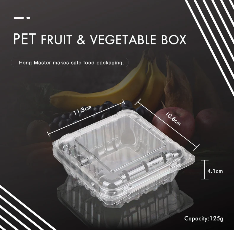 Disposable Clear Food Grade Plastic Fruit Blueberry Packaging Box Buy
